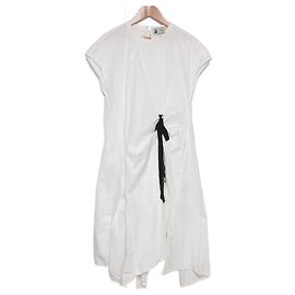 Autre Marque Kurzarmhemdkleid leur logette Weiß