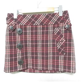 Falda de lana a cuadros Burberry Blue Label Castaño Burdeos