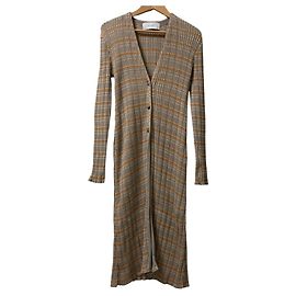 Autre Marque Langer Ripstrick-Cardigan mit Mönchsgürtel MURRAL Beige Orange Grau