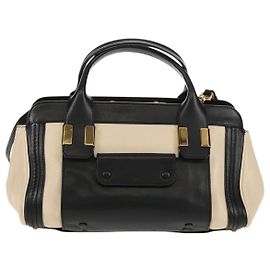 Chloé Bolsa de couro média Chloe Alice Branco