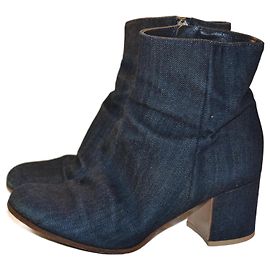 Gianvito Rossi denim ankle boots blue Blue
