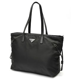 Prada Black Nylon Tote Bag Black