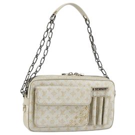 Bolsa de Ombro McKenna Mini Lin Louis Vuitton Dourado