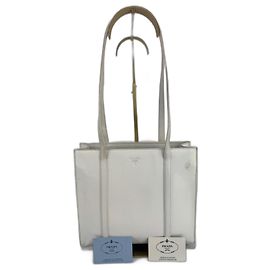 Bolsa de ombro Prada em couro branco 295 Branco
