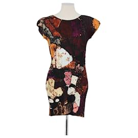 Pleats Please Robe marron Marron