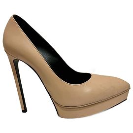 Décolleté a piattaforma Janice beige/nude di Saint Laurent Beige