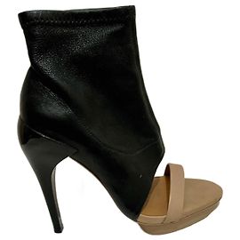 All Saints Spitalfield Jack's Place heels Black Beige