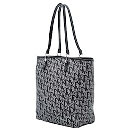 Dior-Dior Black Diorissimo Trotter Canvas Tote-Black