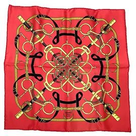 Sciarpa Gavroche Carré 45 Hermès Rosso
