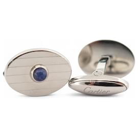 Cartier-CARTIER T1220891 MANCHETES OVAIS CABOCHON PRATA 925-Prata