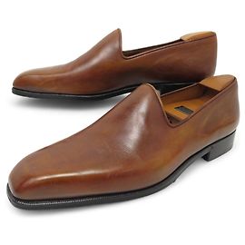 BERLUTI ONE CUT LOAFERS 8.5 42.5 BRAUN + SCHUHSPANNER Braun