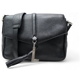 BORSA A MANO LANCEL NINE PM A07884 IN PELLE GRAIN NERA Nero