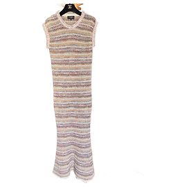 Vestido Chanel de algodón multicolor Talla 36 Multicolor