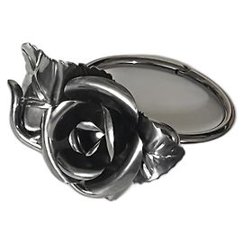 Pulseira Bangle Rosa Prada Outono 2016 Prata
