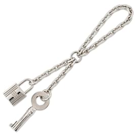 Hermès-Anneau de foulard en argent Hermès-Argenté