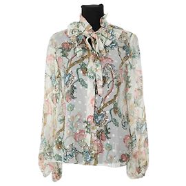 Chloé Blusa de seda multicolor Multicolor