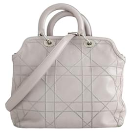 Dior-Granville Gray Leather Handbag-Grey