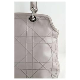 Dior-Granville Gray Leather Handbag-Grey