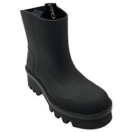 Chloé Botines de lluvia negros de goma Chloe Negro