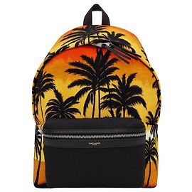 Saint Laurent Palm Tree Sunset Hunting Backpack Orange