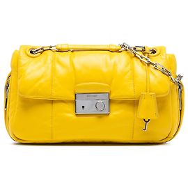 Bomber de Nappa Amarillo Prada con Cadena Sound Lock Amarillo
