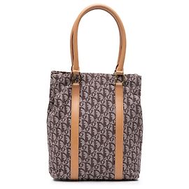 Bolsa Tote em lona Trotter Diorissimo marrom da Dior Marrom Bege