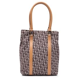 Dior-Dior Brown Diorissimo Trotter Canvas Tote-Brown,Beige