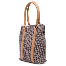 Dior-Dior Brown Diorissimo Trotter Canvas Tote-Brown,Beige