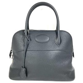 Hermès Hermes Bolide 31 Handbag in Black Taurillon Leather Black