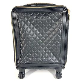 Valigia trapuntata Chanel Nero