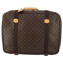 Borsa da viaggio Satellite Louis Vuitton in tela Monogram 60 Marrone