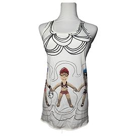 Top Vintage Marni Blanco Negro 38/M Blanco