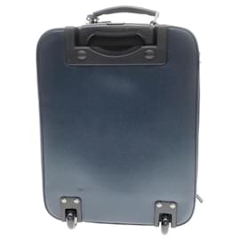 Armani-Giorgio Armani Embossed Leather Carry Bag-Blue