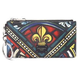 Dolce & Gabbana Leather Coin Card Case Black