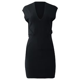 Abito Mini V-neck in Rayon Nero Alexander Wang Nero