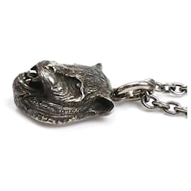 Gucci-Gucci Tiger Head Silver 925 Necklace-Silvery,Metallic