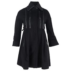 Sportmax Coat in Black Wool Black