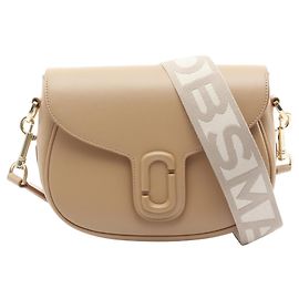 MARC JACOBS A BOLSA DE OMBRO J MARC EM COURO Marrom Bege