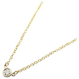 Tiffany & Co-Colar de diamante em ouro amarelo K18 Tiffany & Co-Dourado,Metálico