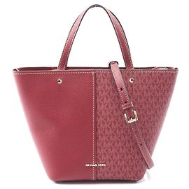 Bolsa Tote Grande Flora em Couro PVC da Michael Kors Marrom