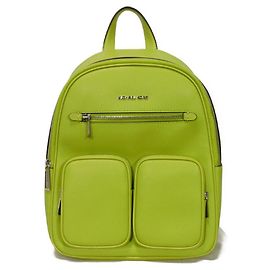 Michael Kors Jet Set Embossed Calf Leather Backpack Green