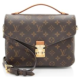 Louis Vuitton-Louis Vuitton Monogram Canvas Pochette Metis Shoulder Bag-Brown