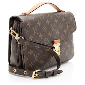 Louis Vuitton-Louis Vuitton Monogram Canvas Pochette Metis Shoulder Bag-Brown