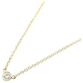 Tiffany & Co-Colar de diamante Tiffany & Co em ouro amarelo K18-Dourado,Metálico
