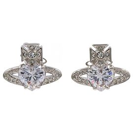 Orecchini Ariella di Vivienne Westwood Argento Metallico