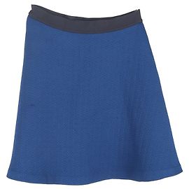 Sandro Texturierter Mini A-Linien-Rock aus Marineblauem Polyester Blau Marineblau