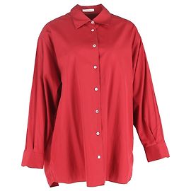 Camisa oversized The Row en algodón rojo Roja