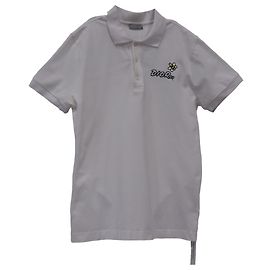 Camisa Polo Piqué Dior x Kaws en Algodón Blanco Blanco Crudo