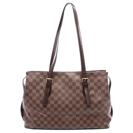 Borsa Tote Chelsea Louis Vuitton Damier Marrone Marrone