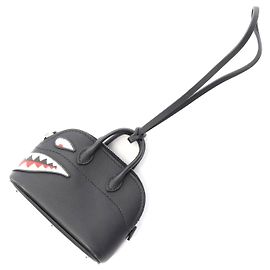 Charm en cuir requin Bolide d'Hermès Noir